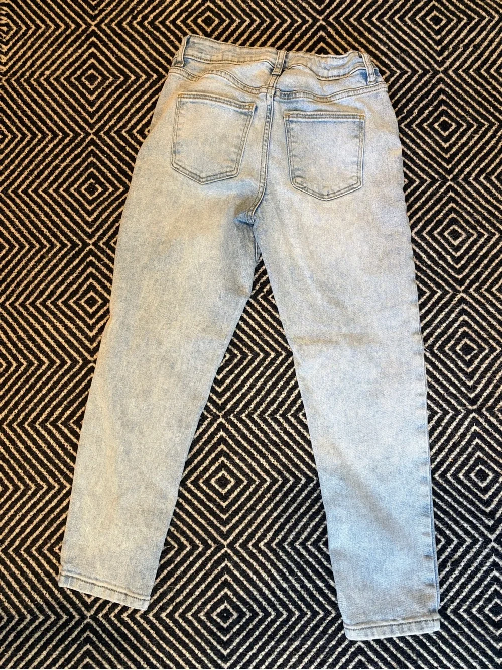 Art Class Light Blue Distressed Boyfriend Jeans for Girls - 12